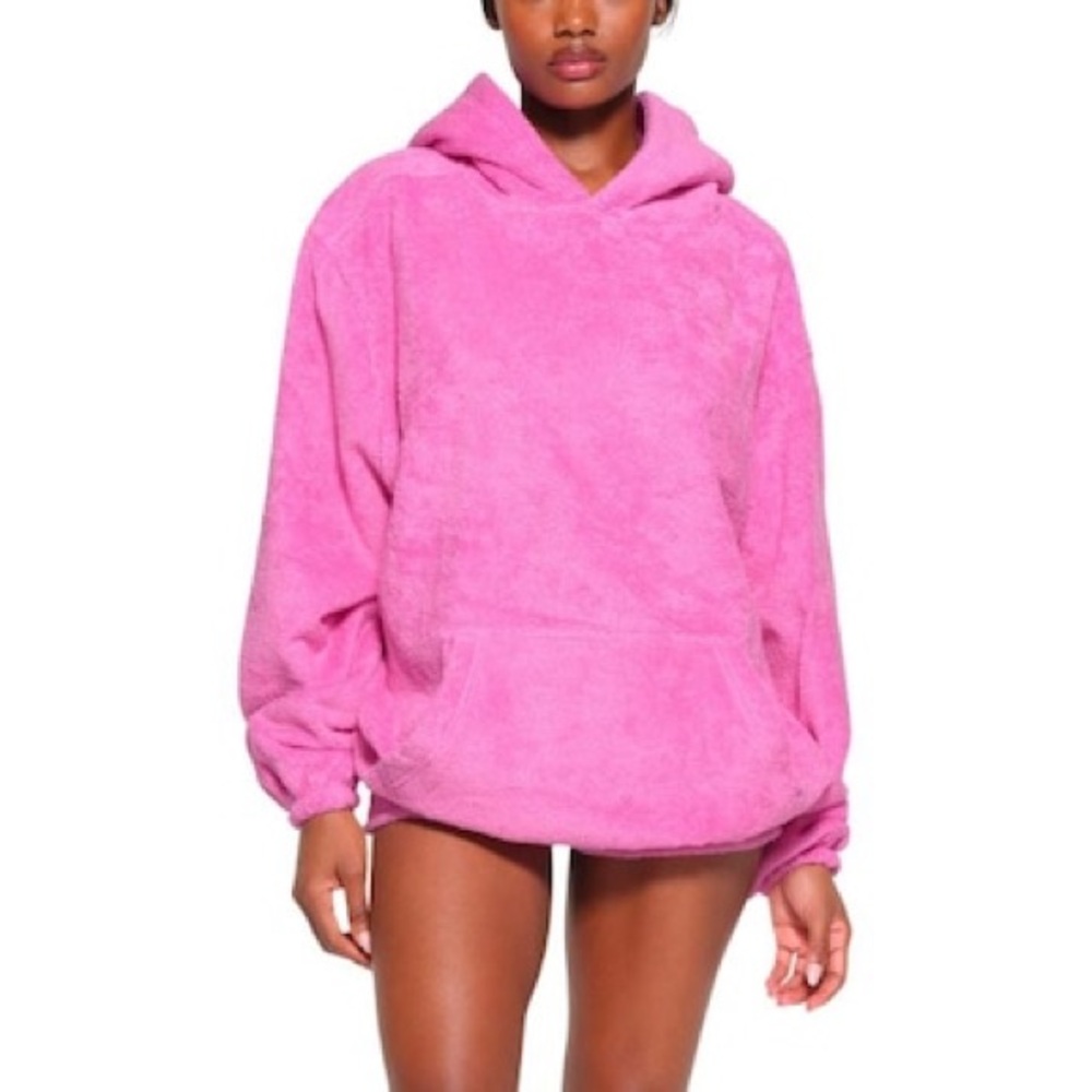 SKIMS Pink Swim Coverup